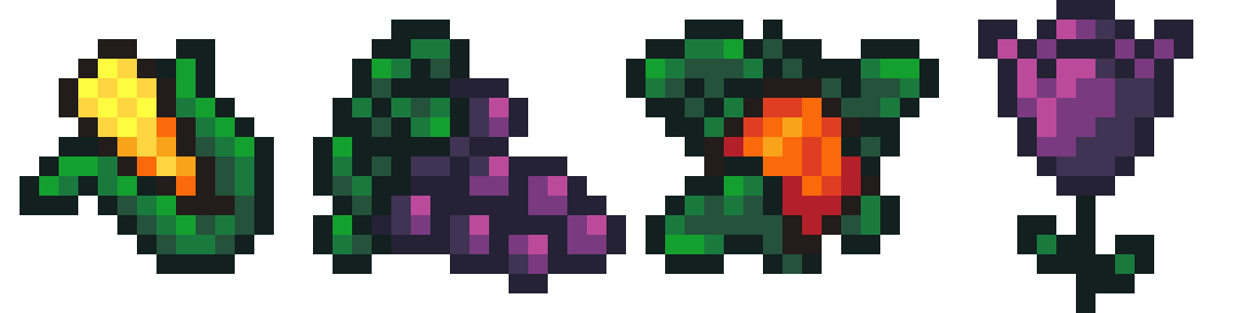 Sprites of some food crops