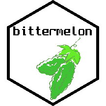 bittermelon hex sticker